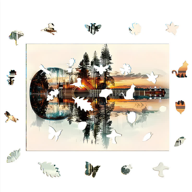 Guitar Forest - Wooden Jigsaw Puzzle - image 7