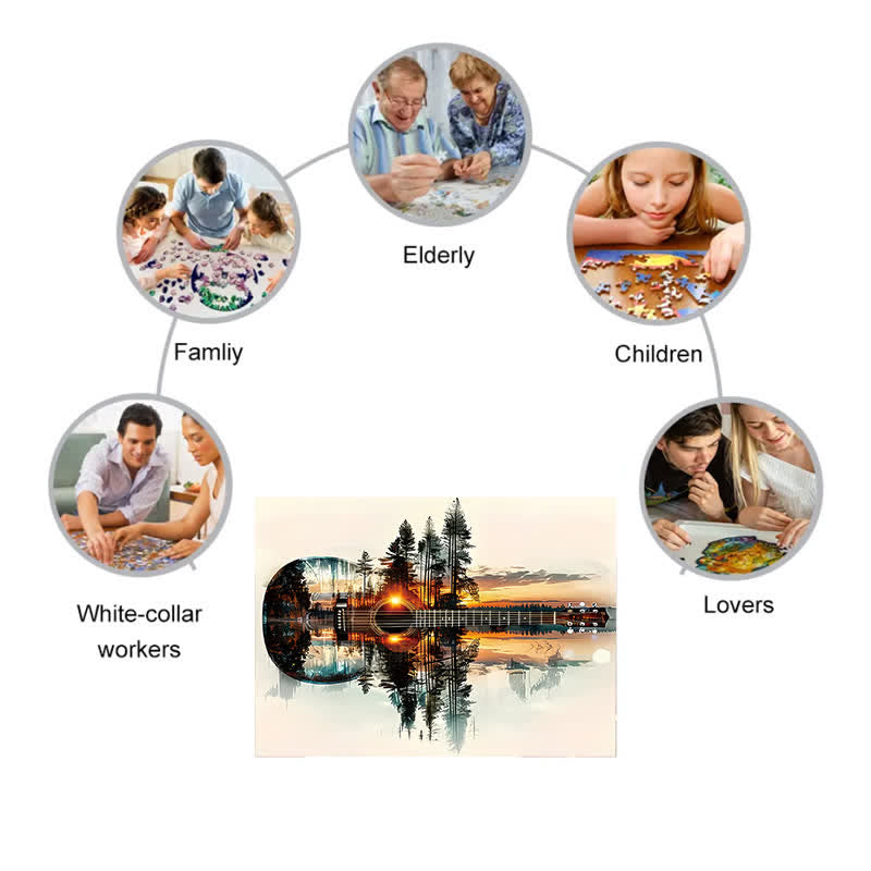 Guitar Forest - Wooden Jigsaw Puzzle - image 6