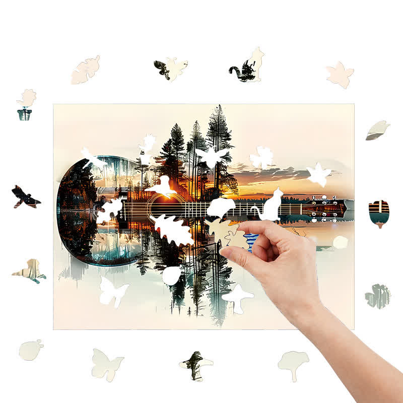 Guitar Forest - Wooden Jigsaw Puzzle - image 3