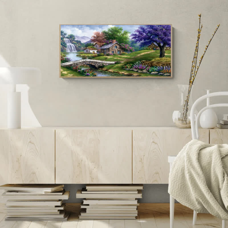 Landscape With A Waterfall - Wooden Jigsaw Puzzle - image 7