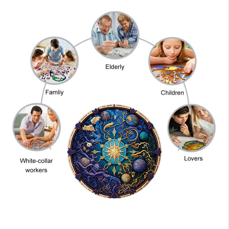 Planetary Harmony - Wooden Jigsaw Puzzle - image 2