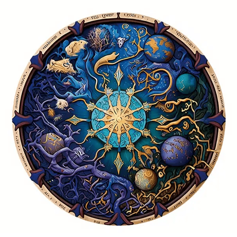 Planetary Harmony - Wooden Jigsaw Puzzle - A3 - Wooden Gift Packaging - image 0