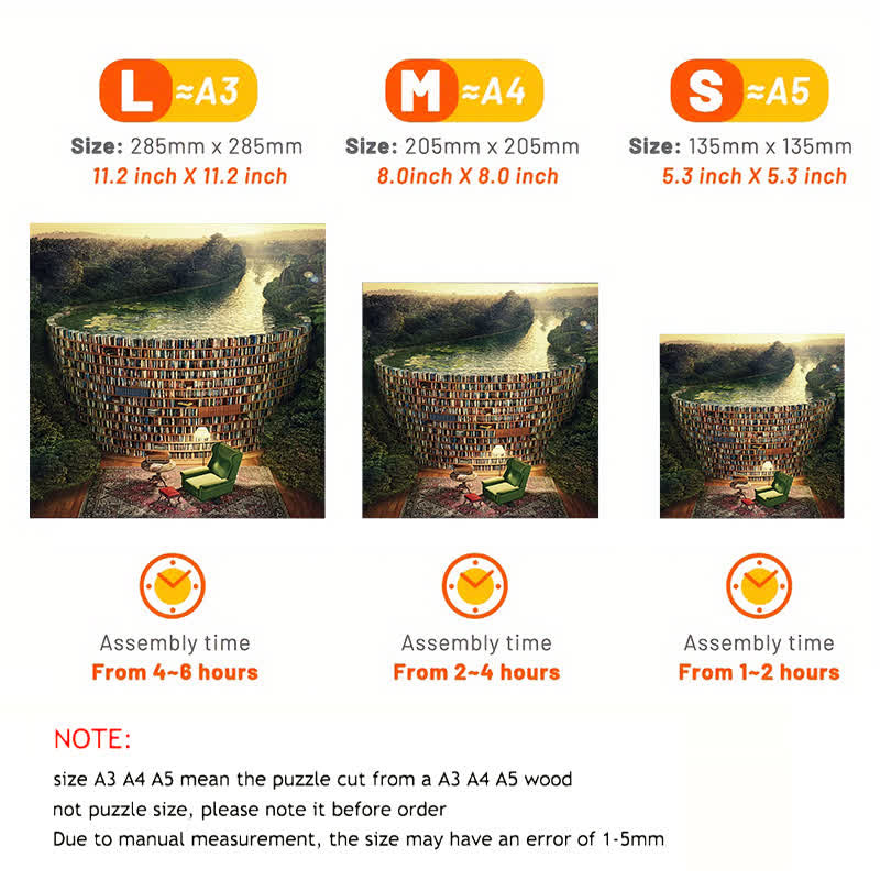 Library Bookcase Book - Wooden Jigsaw Puzzle - image 5