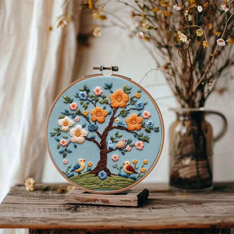 Rubbyoo Embroidery Kit - Spring Blossom | Handmake Gifts - image 1