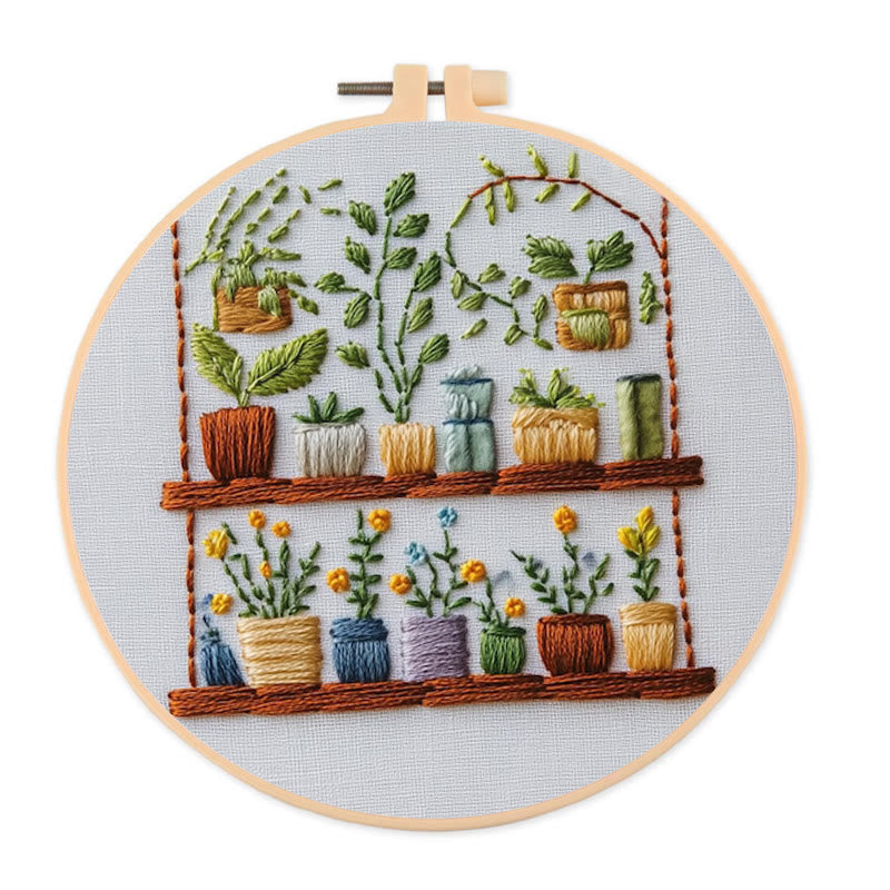 Rubbyoo Embroidery Kit -  The Flower Shop | Needlework Craft Gifts - 20*20cm - image 0