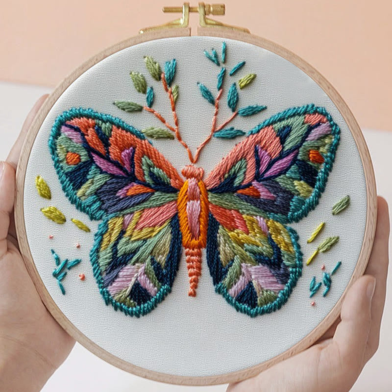 Rubbyoo Embroidery Kit - Aesthetic Butterfly | Beginner Needlework  - image 1