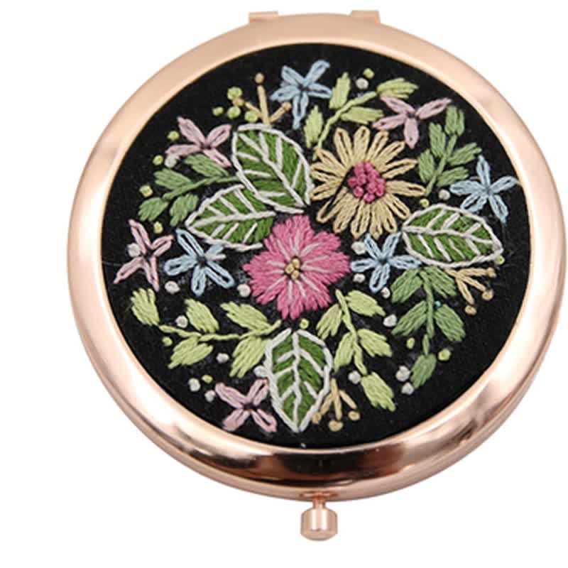 Rose gold Mirror Embroidery Kit For Beginner| Bridesmaid Gifts| Pretty Personalized Gifts - B - Green bronze - image 3