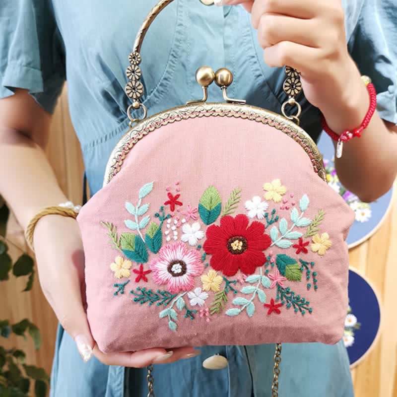 Metal Kiss Lock Bag Kit| DIY Coin Purse Bag With Chain - image 0