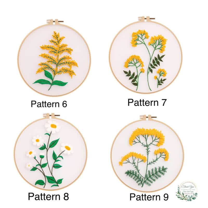 Beginner Embroidery kit| Needlepoint, DIY Craft Kit for adult - Pattern9 - image 6