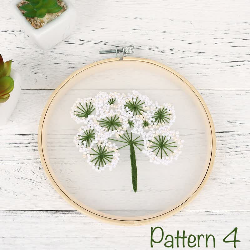 Beginner Embroidery kit| Needlepoint, DIY Craft Kit for adult - Pattern4 - image 4