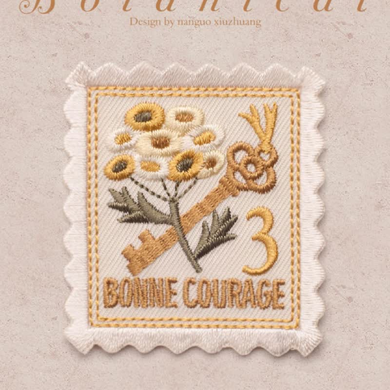 Vintage Embroidered Flower Patches Iron on Sew On| Patch France Stamps Applique - image 6