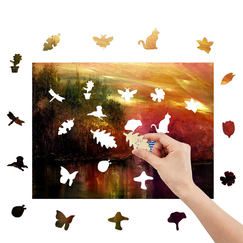 Autumn Hues - Wooden Jigsaw Puzzle - image 6