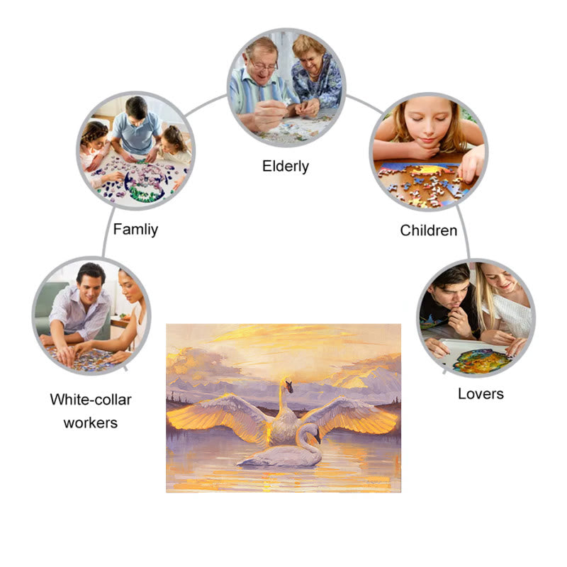 Swans  - Wooden Jigsaw Puzzle - image 8