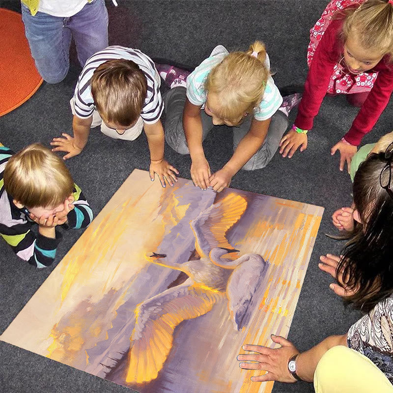 Swans  - Wooden Jigsaw Puzzle - image 1