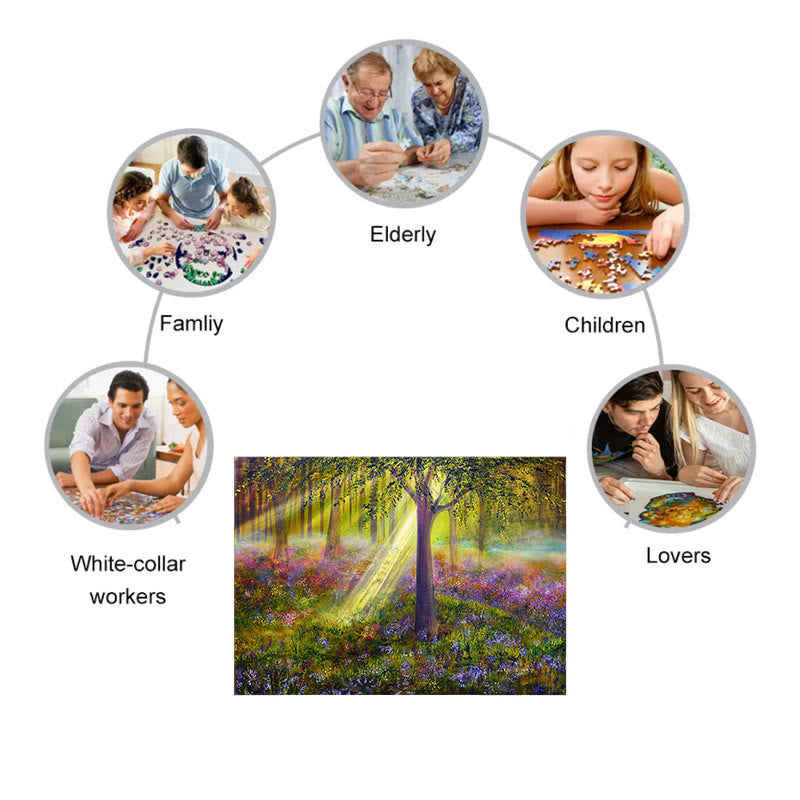  Bluebell  Fantasy Forest- Wooden Jigsaw Puzzle - image 8