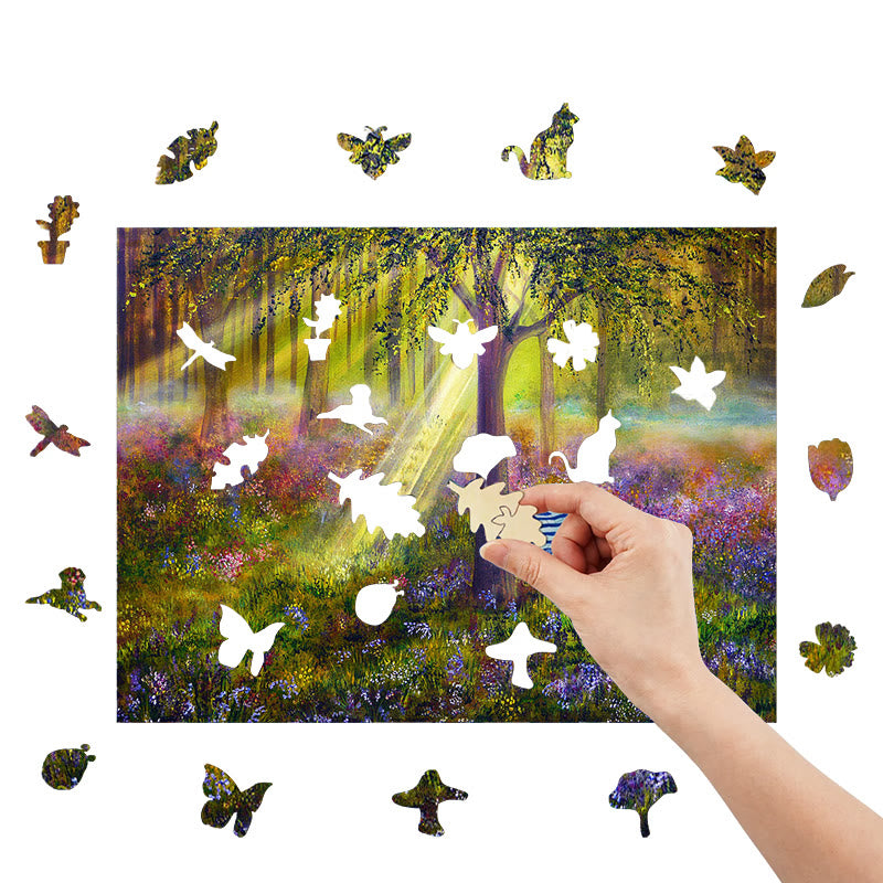  Bluebell  Fantasy Forest- Wooden Jigsaw Puzzle - image 6