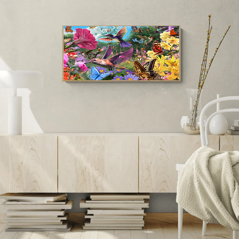 Spring Hummingbirds And Butterflies - Wooden Jigsaw Puzzle - image 3