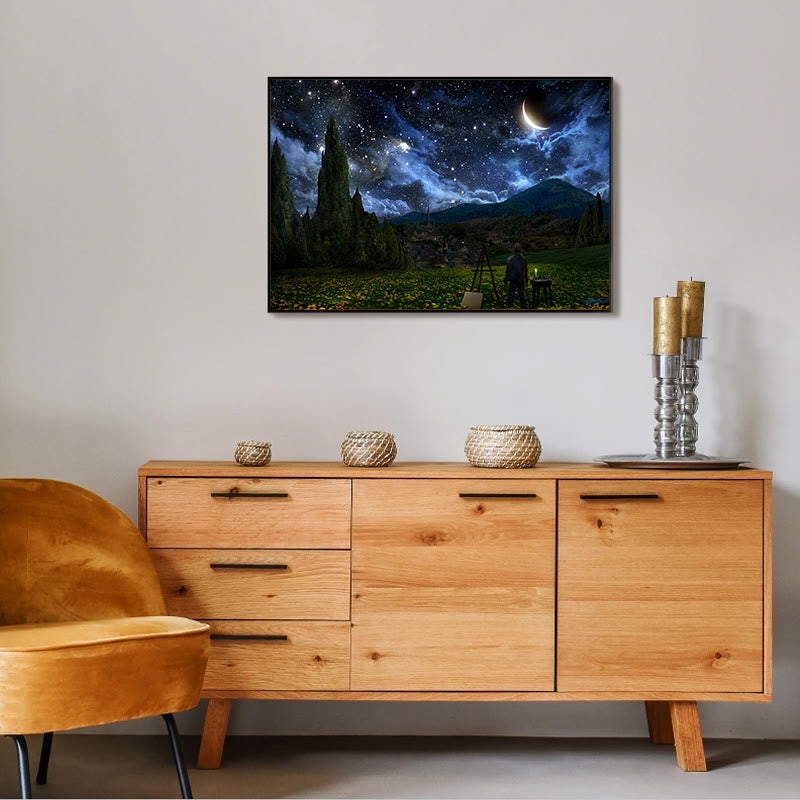 Mountain Starry Skies - Wooden Jigsaw Puzzle - image 2