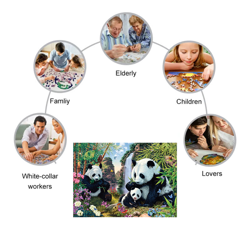 Panda Family - Wooden Jigsaw Puzzle - image 8