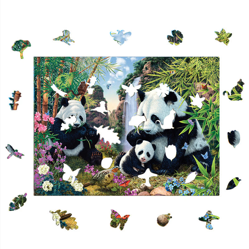 Panda Family - Wooden Jigsaw Puzzle - image 5