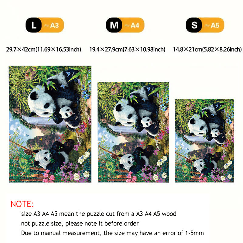 Panda Family - Wooden Jigsaw Puzzle - image 7