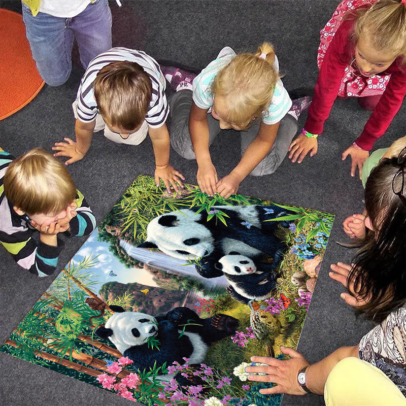 Panda Family - Wooden Jigsaw Puzzle - image 1