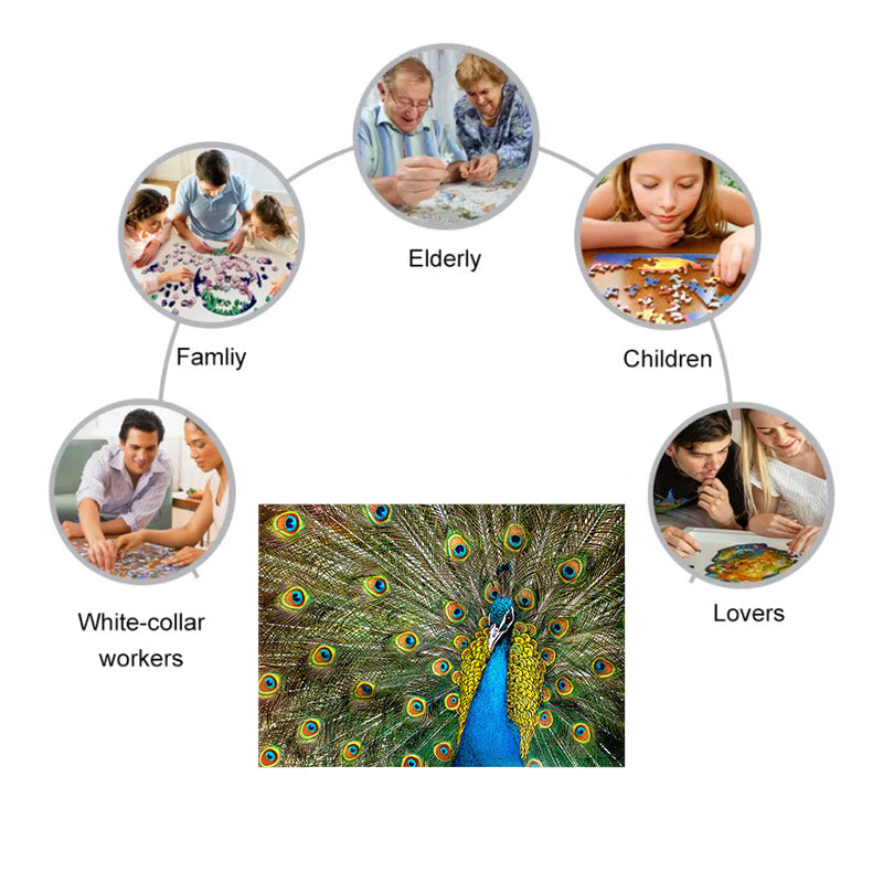 Charming Peacock - Wooden Jigsaw Puzzle - image 7