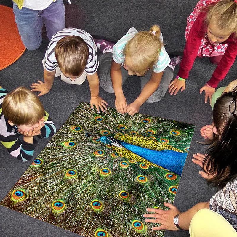 Charming Peacock - Wooden Jigsaw Puzzle - image 1