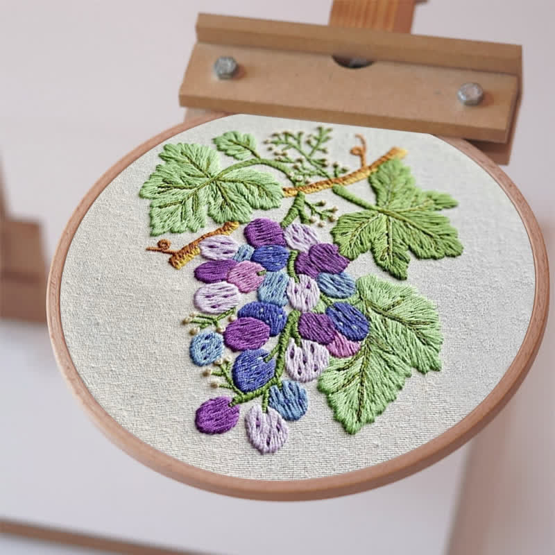 Rubbyoo Embroidery Kit - Grapes | DIY Craft Kit - image 2