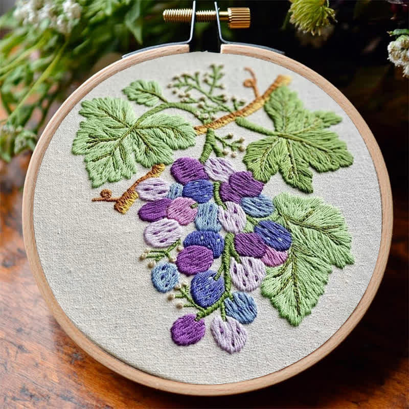 Rubbyoo Embroidery Kit - Grapes | DIY Craft Kit - image 6