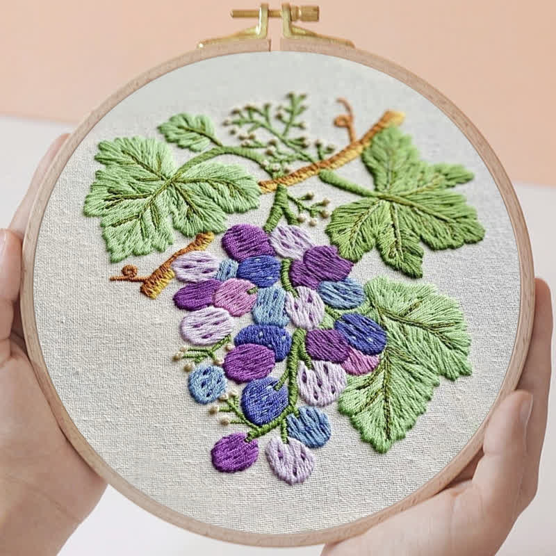 Rubbyoo Embroidery Kit - Grapes | DIY Craft Kit - image 4