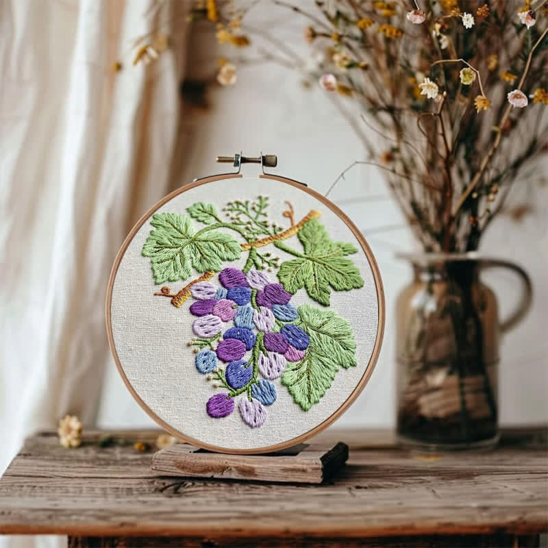 Rubbyoo Embroidery Kit - Grapes | DIY Craft Kit - image 8