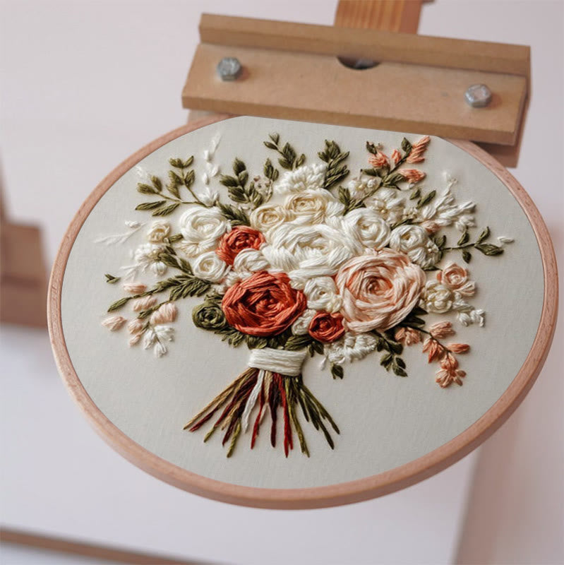 Rubbyoo Embroidery Kit - Romantic Bouquet | Diy Craft Gift - image 6