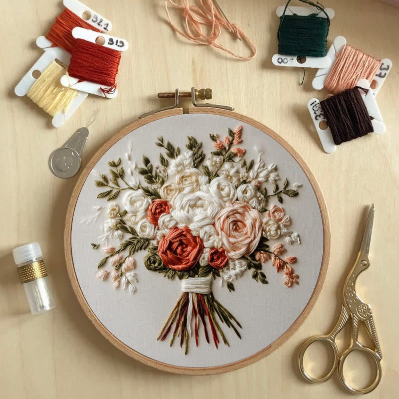 Rubbyoo Embroidery Kit - Romantic Bouquet | Diy Craft Gift - image 7