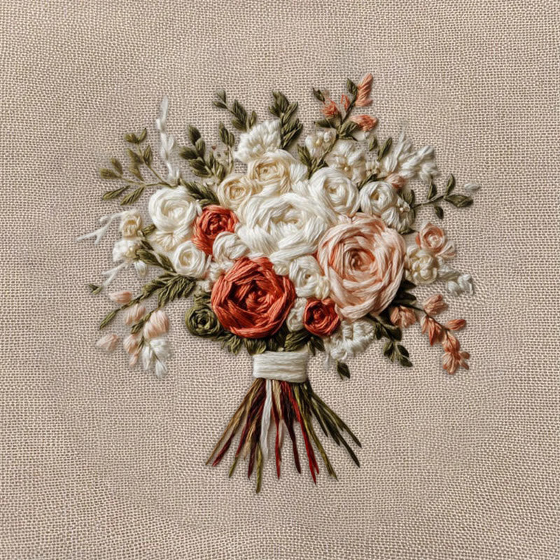 Rubbyoo Embroidery Kit - Romantic Bouquet | Diy Craft Gift - image 8