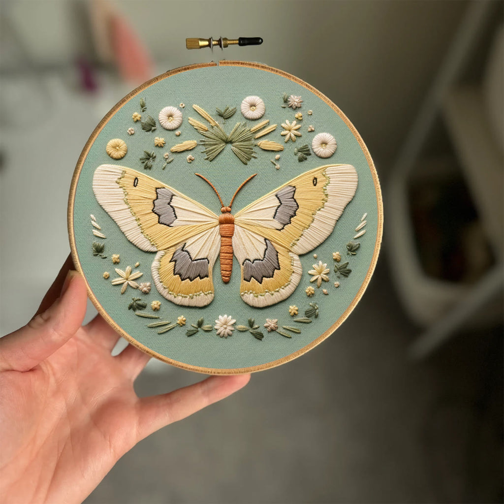 Rubbyoo Embroidery Kit - Detailed Moth | Diy Craft Kit - image 8