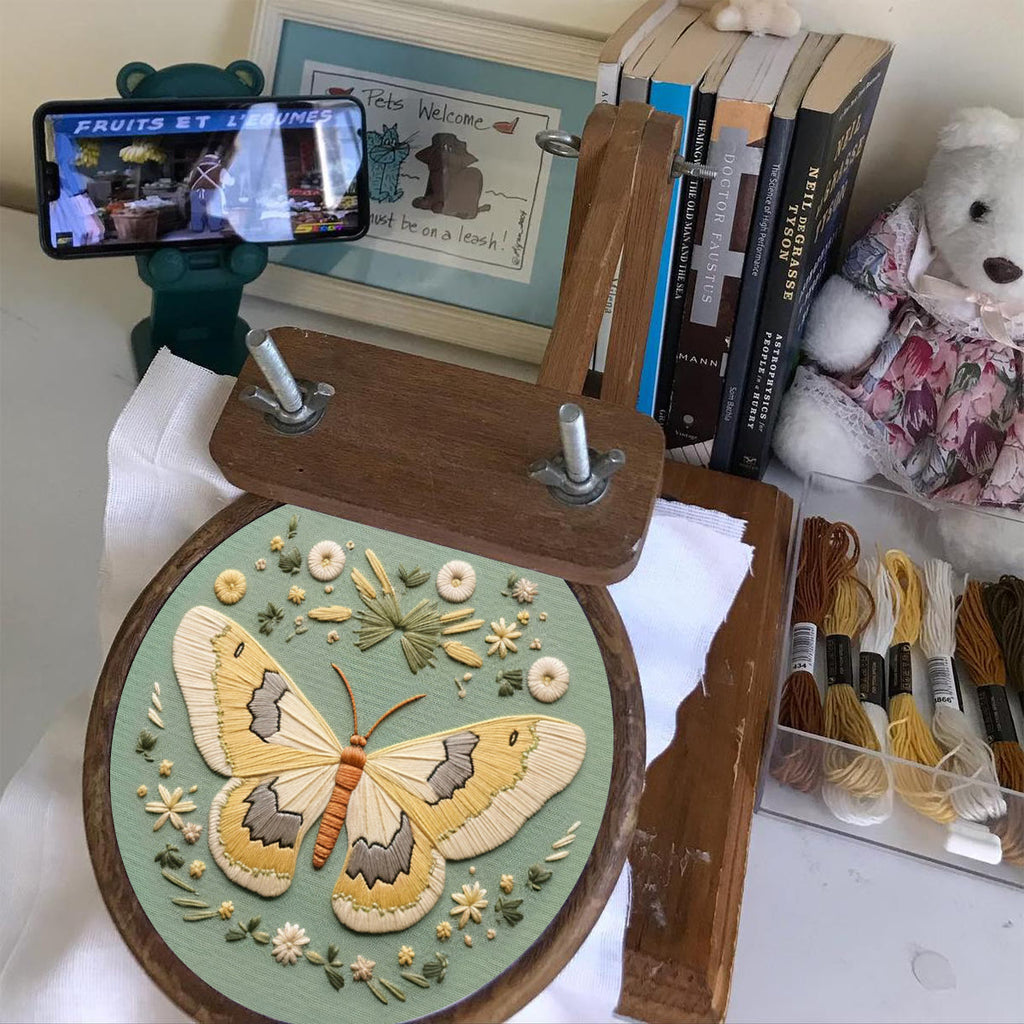 Rubbyoo Embroidery Kit - Detailed Moth | Diy Craft Kit - image 6