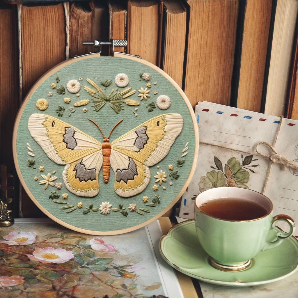 Rubbyoo Embroidery Kit - Detailed Moth | Diy Craft Kit - image 4