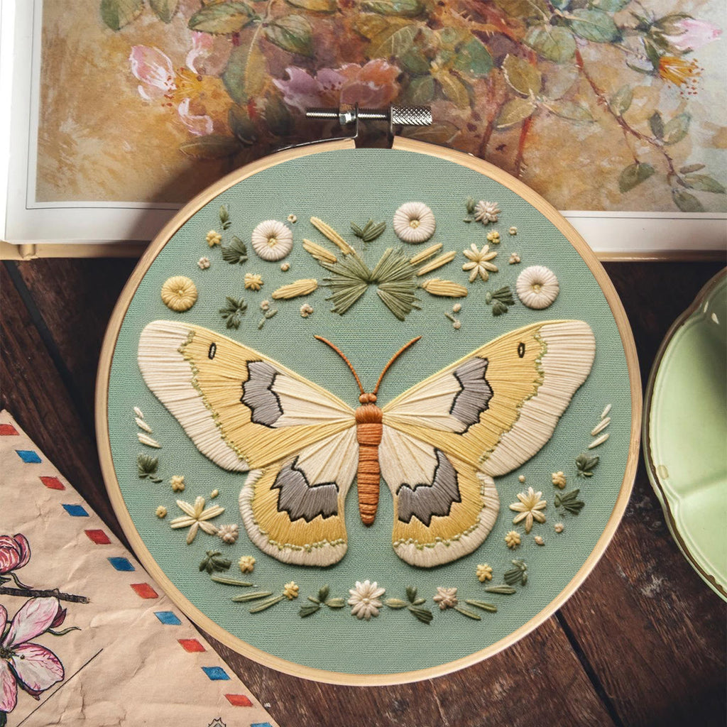 Rubbyoo Embroidery Kit - Detailed Moth | Diy Craft Kit - image 5