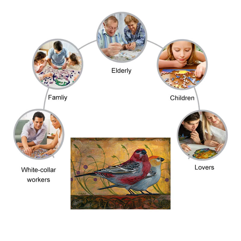 Golden Magpie Bird - Wooden Jigsaw Puzzle - image 8