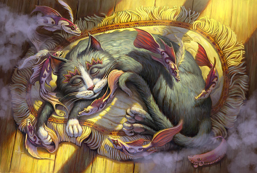 Lazy Cat - Wooden Jigsaw Puzzle - A3 - Wooden Gift Packaging - image 0