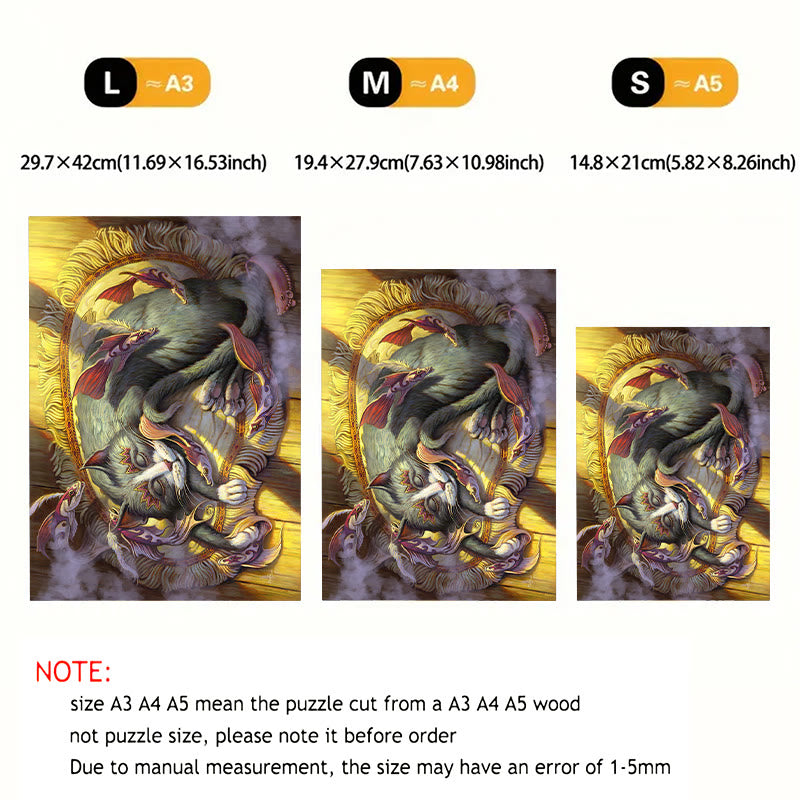 Lazy Cat - Wooden Jigsaw Puzzle - image 8