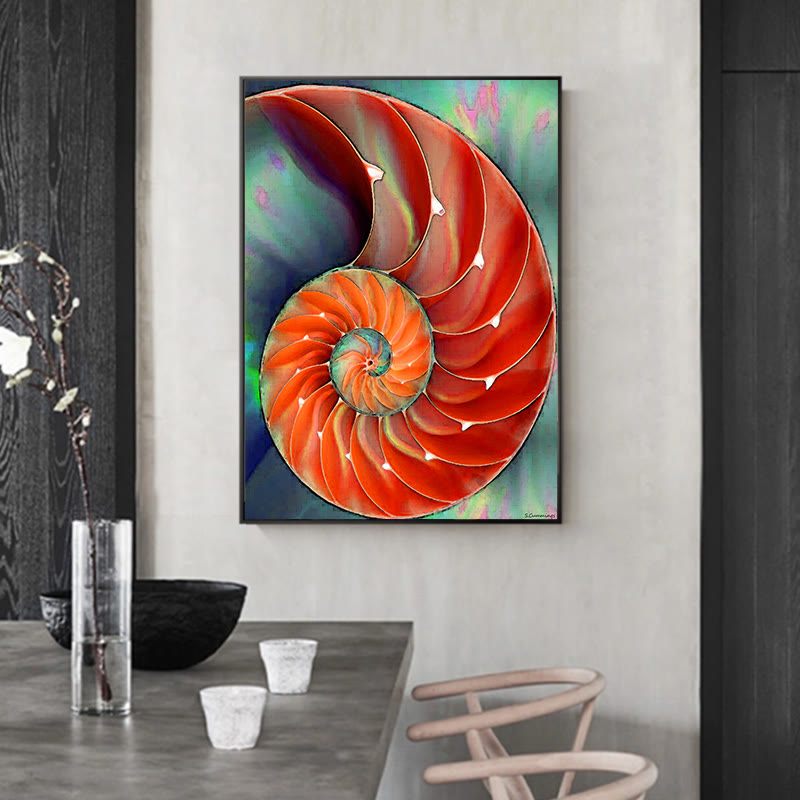 Nautilus Shell - Wooden Jigsaw Puzzle - image 3