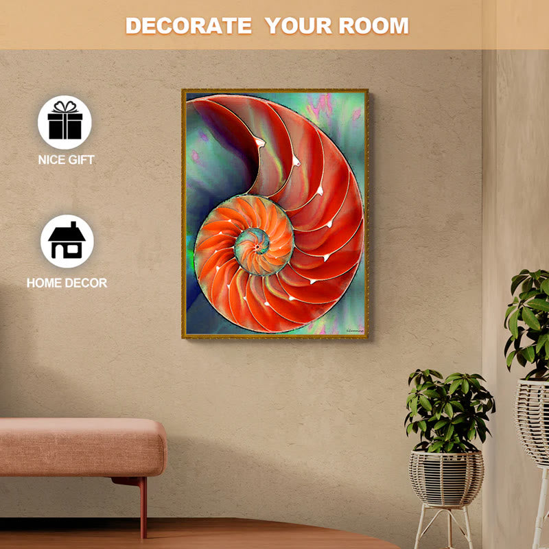 Nautilus Shell - Wooden Jigsaw Puzzle - image 4