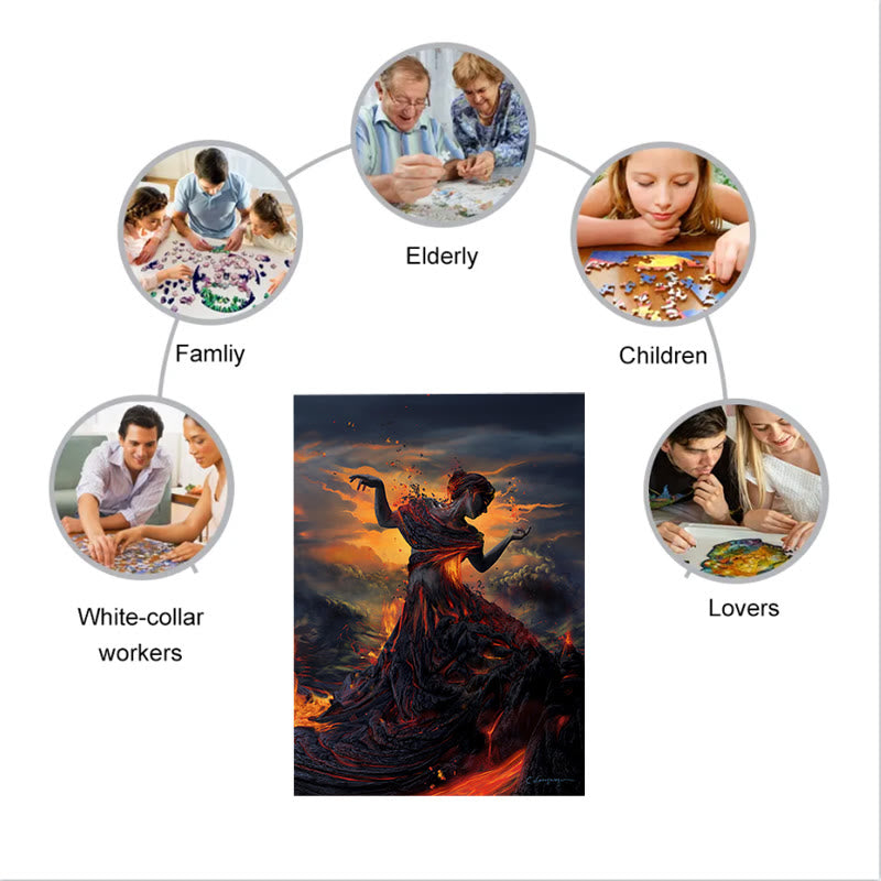 Lava Woman - Wooden Jigsaw Puzzle - image 7