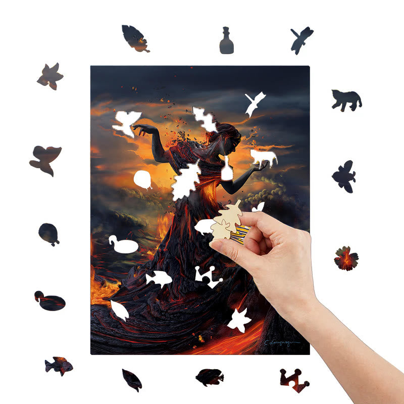Lava Woman - Wooden Jigsaw Puzzle - image 6