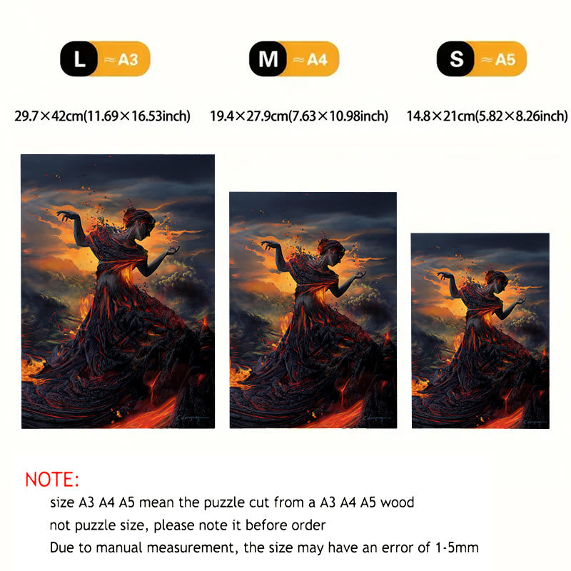 Lava Woman - Wooden Jigsaw Puzzle - image 8