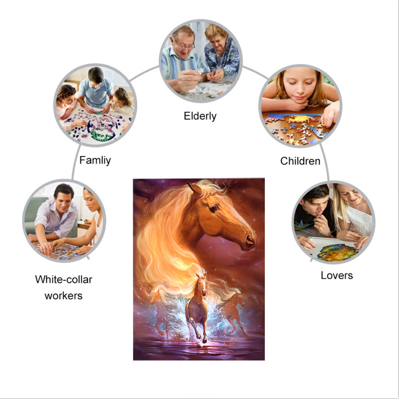  Running Horses - Wooden Jigsaw Puzzle - image 7