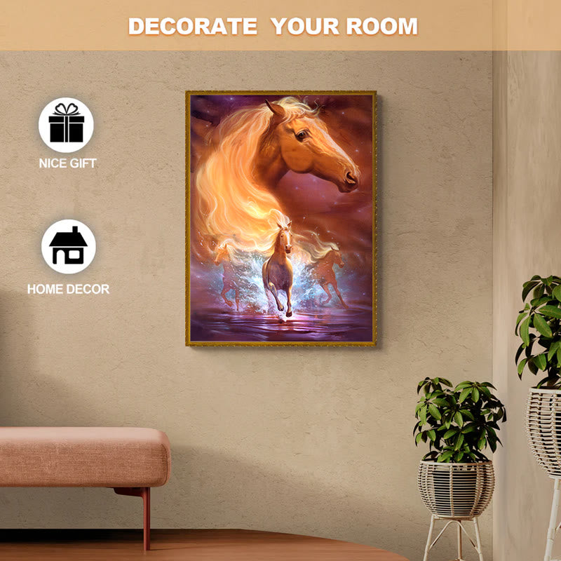  Running Horses - Wooden Jigsaw Puzzle - image 4