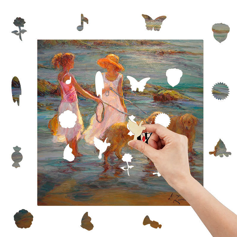 Chatting Women - Wooden Jigsaw Puzzle - image 6